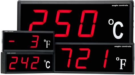 Large Digital Temperature Displays Industrial Large Digit Displays Eagle Controls USA