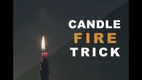 Hey guys thought this would help a lot because a lot of people don't have lighters on hand ( like me). How to light a candle ( Trick ) - YouTube
