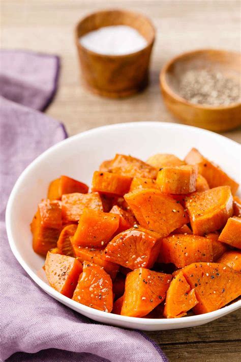 Baking the sweet potatoes tends to have a more significant effect on their glycemic index. Glazed Baked Sweet Potato Recipe (These are So Easy ...
