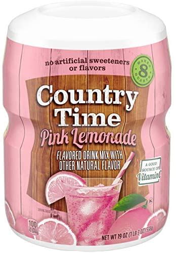 Country Time Strawberry Lemonade Drink Mix 18 Oz Canister Bargainlow