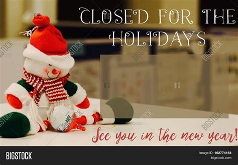 Closed Holidays Sign Image And Photo Free Trial Bigstock