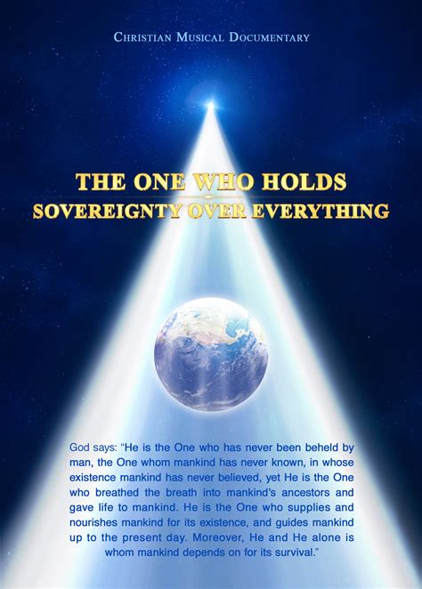 The One Who Holds Sovereignty Over Everything The Church Of Almighty