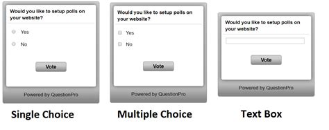 Poll menu will be displayed from where you can add multiple options to the question. Create a Poll | QuestionPro