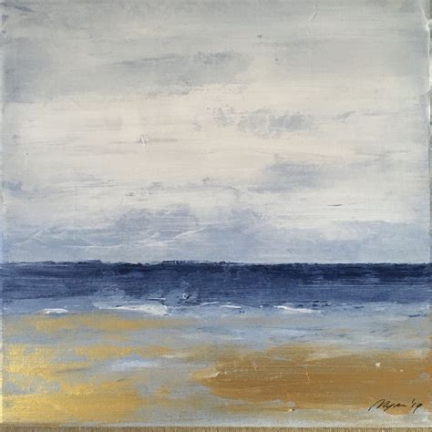 Original Abstract Beach Seascape Painting Acryl Canvas Etsy