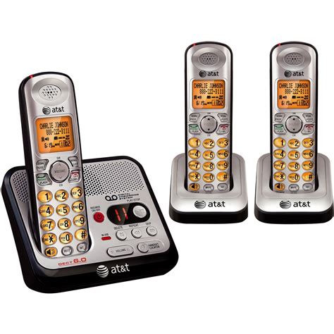 AT&T EL52300 DECT 6.0 3-Handset Cordless Phone w/ Digital Answering System