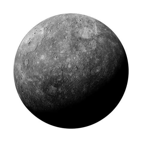 Planet Mercury Isolated On White Background Stock Image Image Of Deep