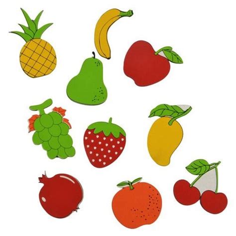 Wood Fruits Cut Out Large Magnetic Toys Size 12x18 Inch Id
