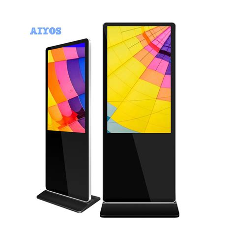 Floor Standing Touch Screen Indoor Kiosk Androidwindows System Lcdled