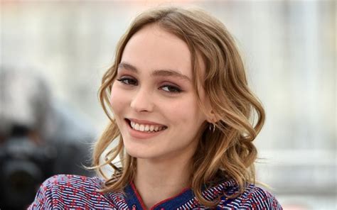 Download Wallpapers 2016 Lily Rose Depp Actress Celebrity Smile For