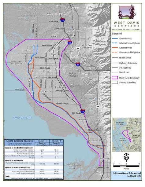 Udot Releases West Davis Corridor Road Plan