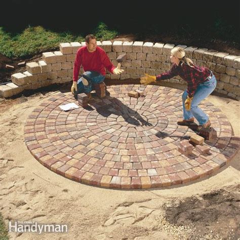 A retaining wall is like a dam: Build a Circular Patio and Retaining Wall | The Family ...