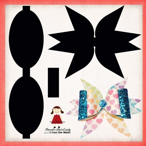 Double Tail Faux Leather Bow Template Svg And Printable Etsy Arco