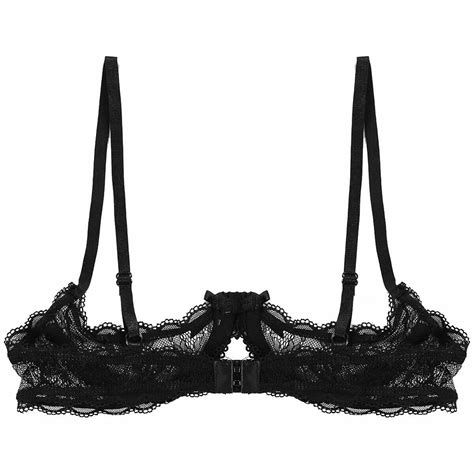 sexy women lace 1 4 cup push up bra top bralette underwire clubwear nightwear ebay