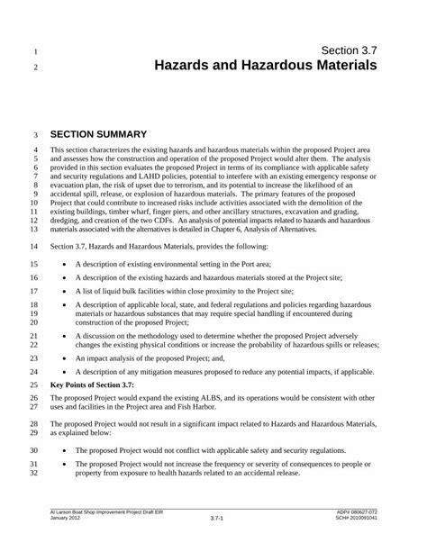 PDF Section 3 7 Hazards And Hazardous Materials DOKUMEN TIPS