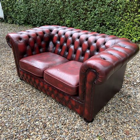 A Leather Chesterfield 2 Seater Sofa Antique Sofas Hemswell Antique