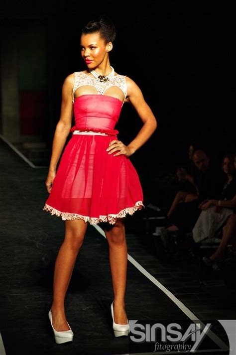Model Alexis Drea Rogers Designer Popavina Pink Cocktail Dress Cocktail Dress Dresses