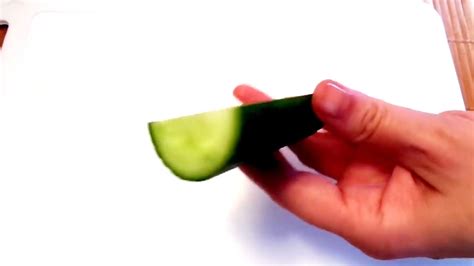 How To Make Cucumber Garnish Cucumber Carving