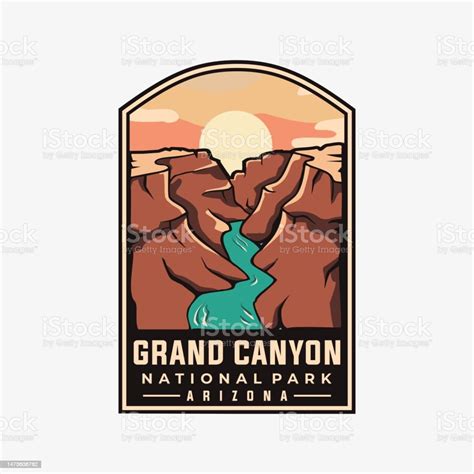 Grand Canyon National Park Vector Template Arizona Landmark
