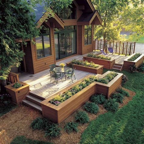 Backyard Patio Designs Diy Backyard Backyard Layout Deck Landscaping