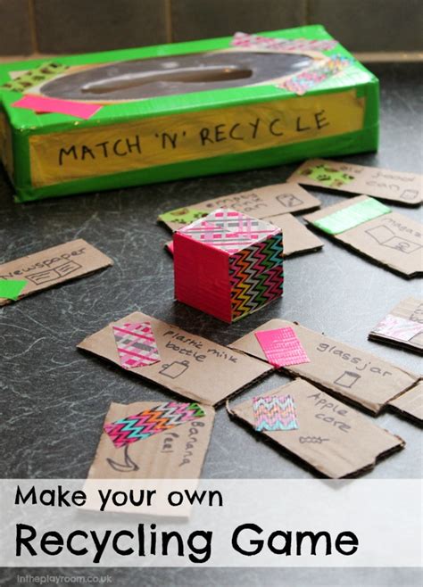 Make Your Own Recycling Game In The Playroom
