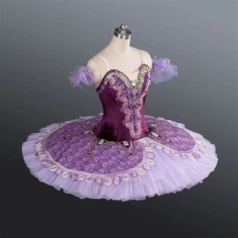 Purple Adult Professional Tutus Stage Costume Girls Performance Classical Ballet Tutu Dress