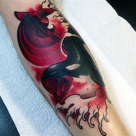The killer whale tattoo, also known as the orca whale tattoo, is a group of tattoo designs that people get both because they love the look of the whale and because there are so many great meanings attached to this humongous mammal. 60 Orca Tattoo Designs For Men - Killer Whale Ink Ideas