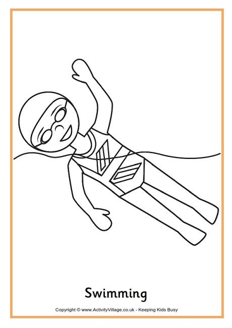 Coloring Pages Of People Swimming Boringpop Com