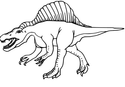 Spinosaurus Dinosaur Printable coloring page - Download, Print or Color