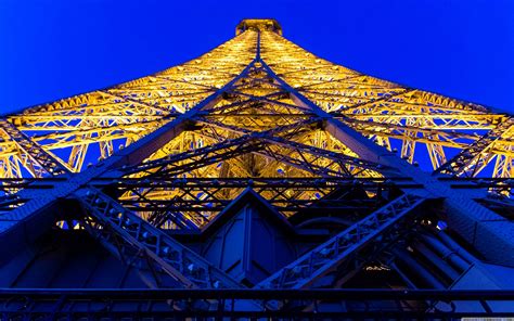 Eiffel Tower, Architecture, Lights, Worms eye view, Paris HD Wallpapers / Desktop and Mobile ...