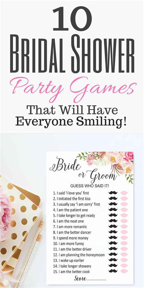 11 Bridal Shower Party Games That Everyone Can Play