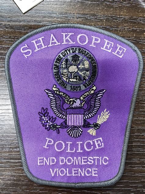 Shakopee Police Department DVAM Patch — Southern Valley Alliance