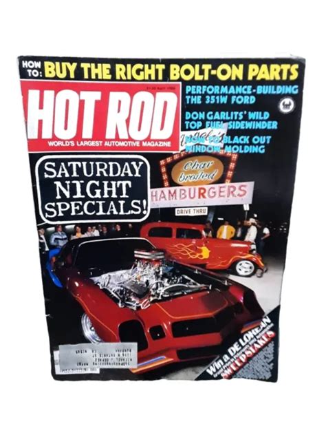 Hot Rod Magazine April 1982 Don Garlit S Sidewinder Saturday Night Specials £4 73 Picclick Uk