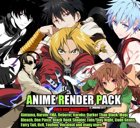 Big Anime Render Pack By Shiroisenji On Deviantart