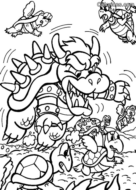 Super mario is one of the most popular subjects for coloring pages. Colorions.com - galerie Mario