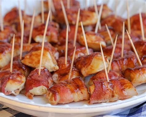 Bbq Bacon Wrapped Chicken Bites Video Lil Luna