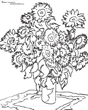 Free coloring sheets to print and download. Dulce arteonline: Monet ou Van Gogh...qual voce prefere?