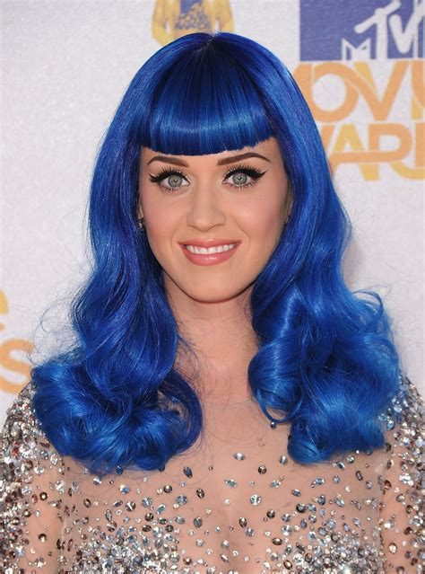 Here's katy right at the start of her blue infection, before it spread like some kind of virulent hair pox. Katy Perry's Hair and Makeup Evolution, from Teen Dream to ...
