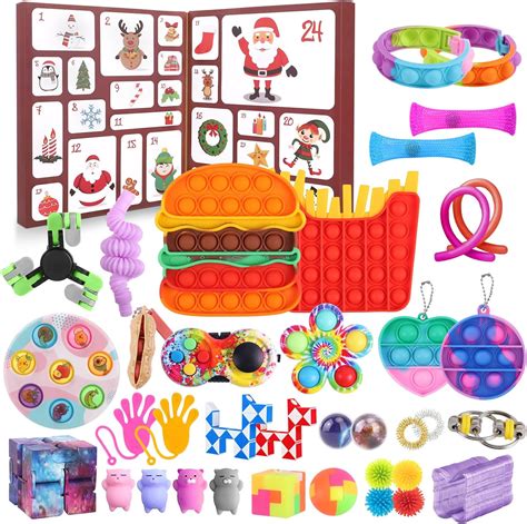Fidget Advent Calendar 2023 24 Days Of Surprises Fidget Toys Box Christmas Holiday Countdown