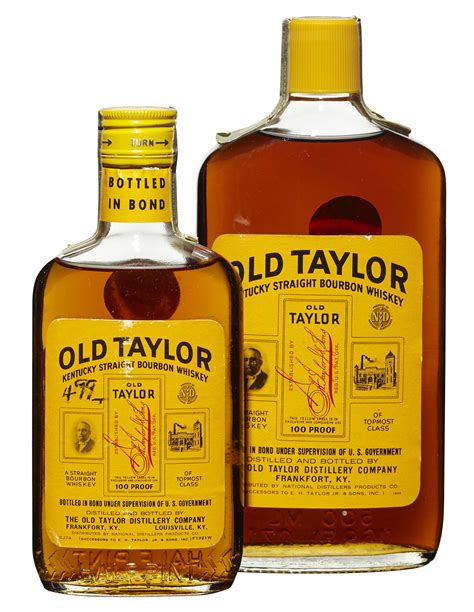 Mixed Old Taylor Kentucky Straight Bourbon Whiskey Christies