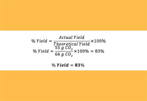 Top Notch Percent Yield Of A Reaction Calculator Chemical Equilibrium