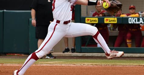 Ou Softball Star Pitcher Jordy Bahl Still Day To Day With Arm