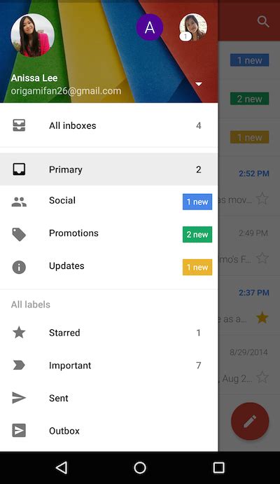 Gmail Update Brings A Unified Inbox For All Your Email Accounts Phandroid