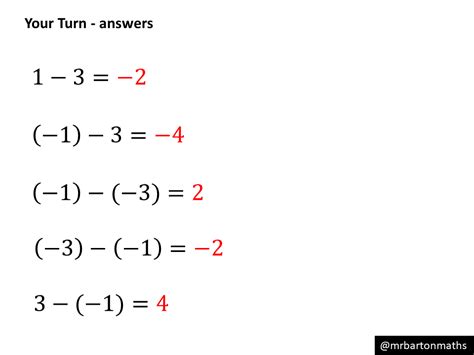 Subtracting Negative Numbers Pattern Spotting Variation Theory