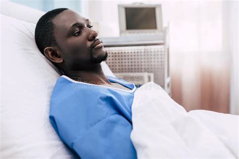 African American Man In Hospital Stock Photo Image Of Hospital Rest