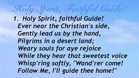 Holy Spirit Faithful Guide Sacred Songs And Solos 194 Youtube