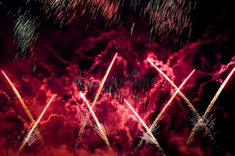 Blue Red Yellow Firework Stock Photo Image Of Abstract 12689402