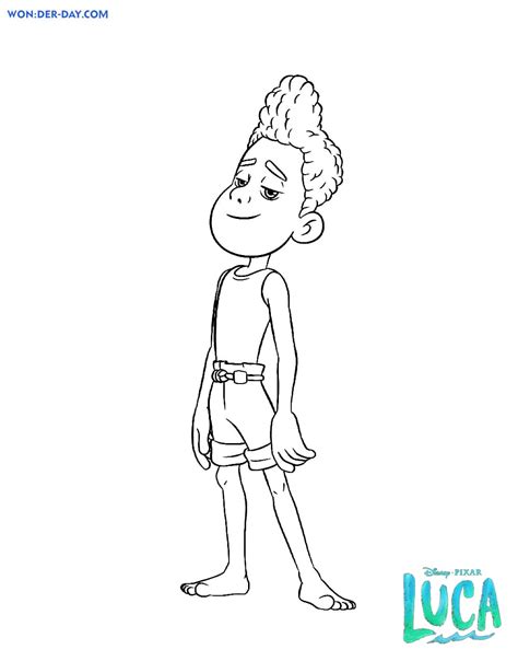 16 Luca Coloring Page Cherellesandy