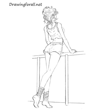 The whole body is well established, so now we only. How to Draw a Girl Step by Step | Drawingforall.net