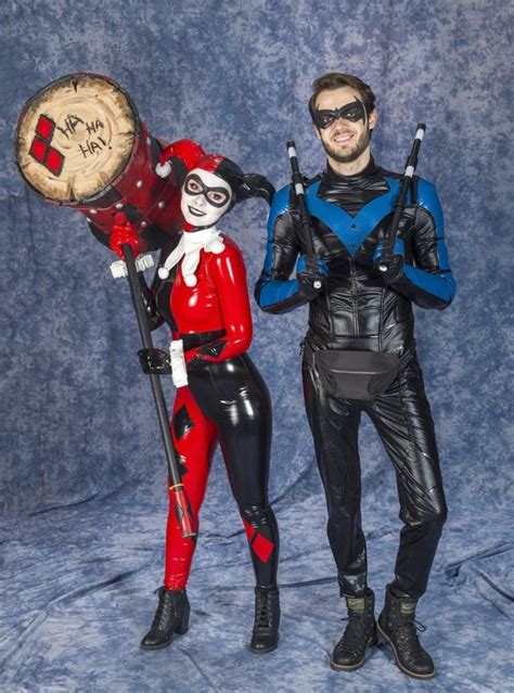 Self My Gf And Me As Harley Quinn And Nightwing Cosplay