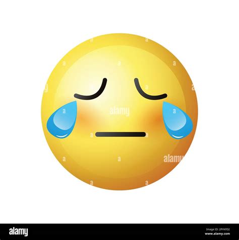 Yellow Face Crying Emoji Popular Chat Elements Cry Emoji Crying